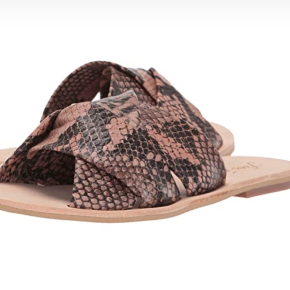 Free People Rio Vista Slide Brown Snake Sa… - Picture 4 of 4